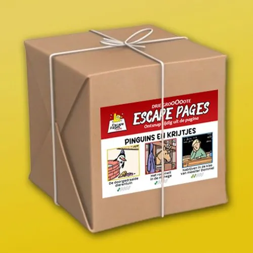 Pakket Escape Pages - Pinguïns en krijtjes